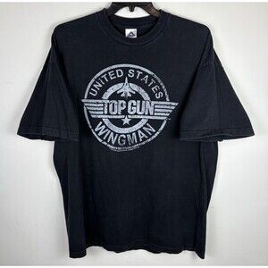 Vintage Y2K 2006 Top Gun Movie Promo T-Shirt / Black / Size 2XL